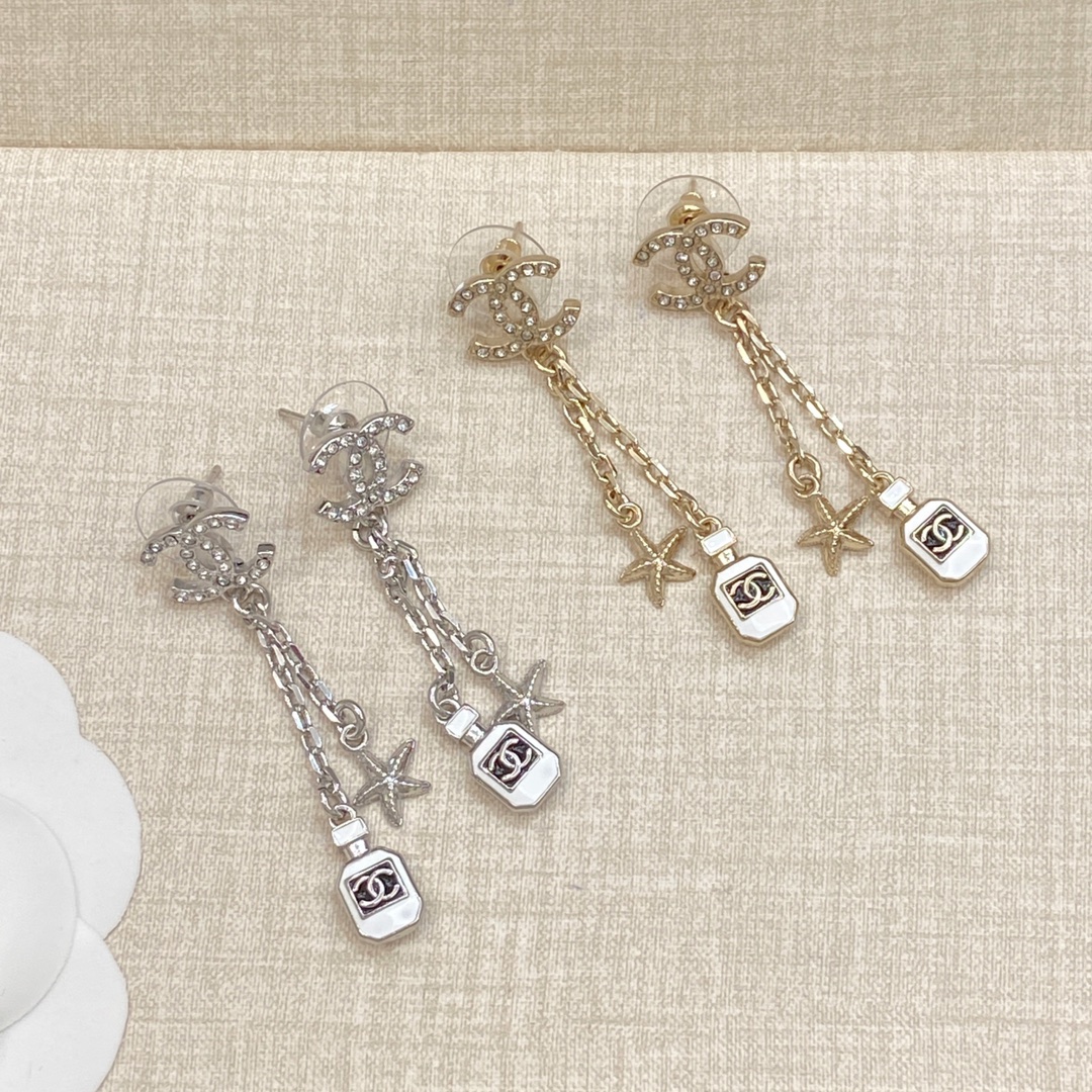 [TOP] CHANEL CC Earrings - 2 Colors