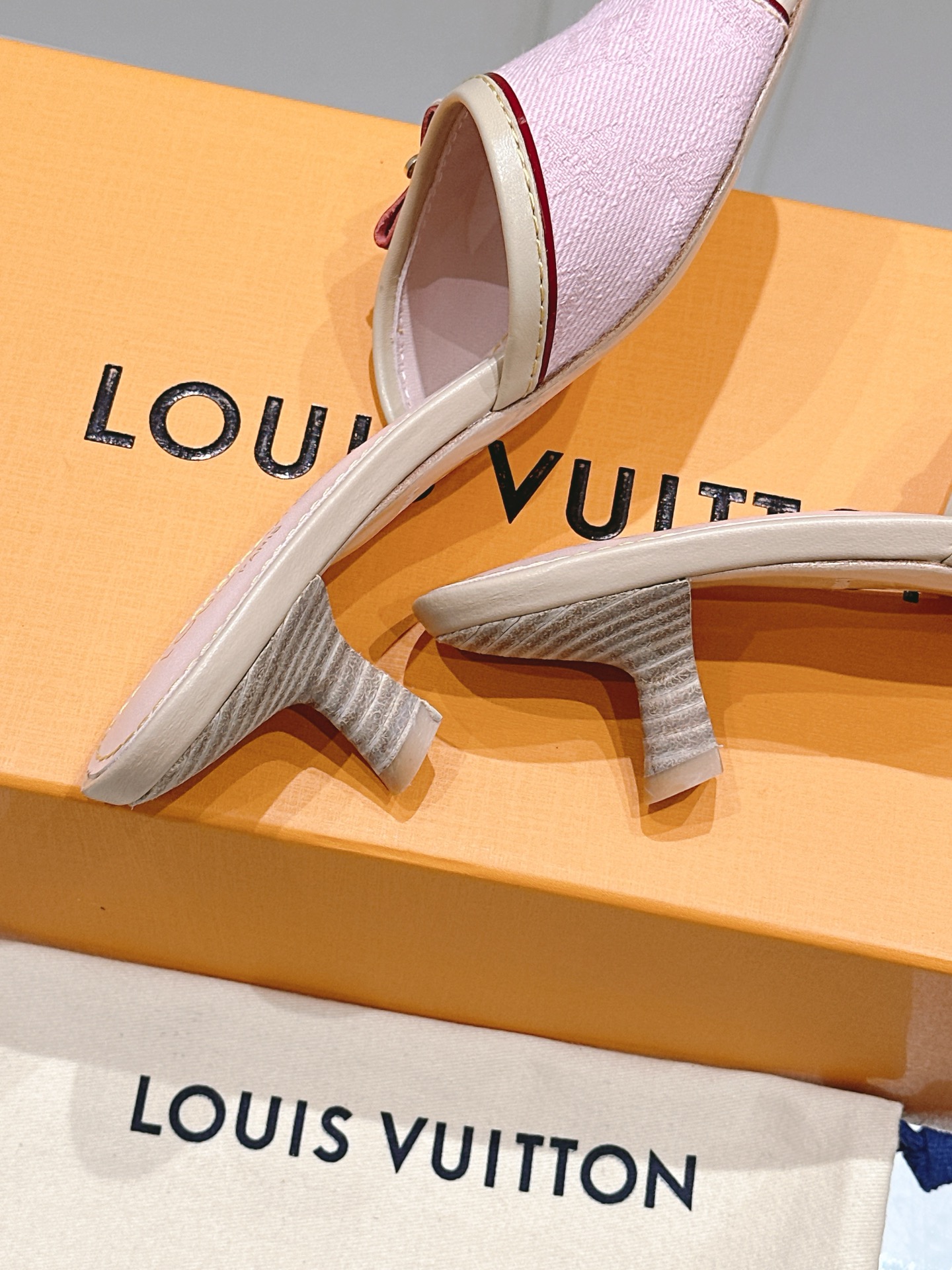 [TOP] Louis Vuitton LV x TM 5.5cm High-Heeled Slippers - 3 Colour
