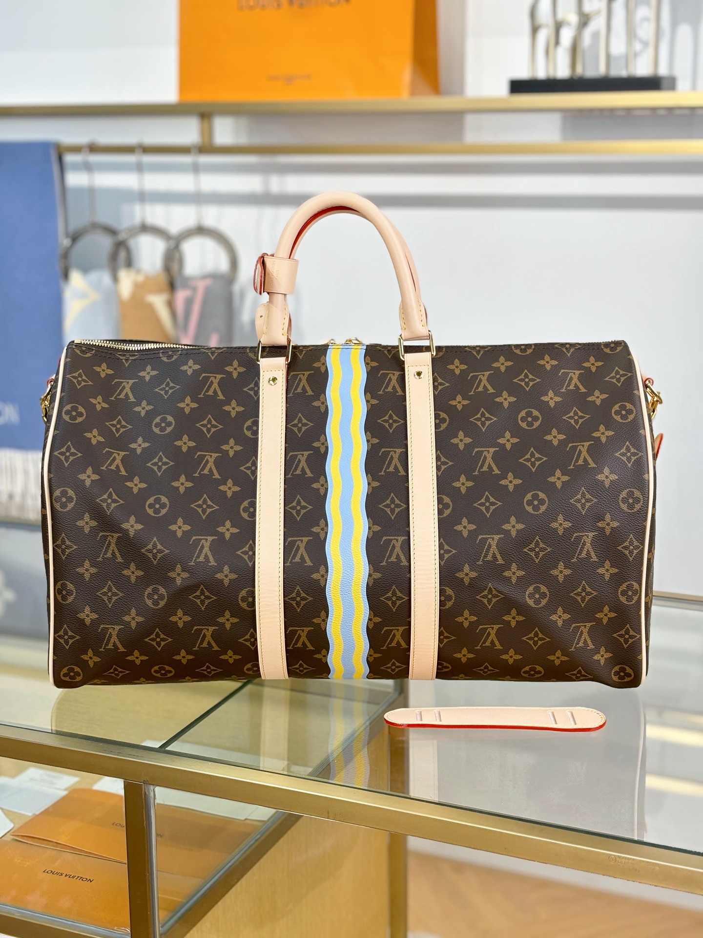 [TOP] Louis Vuitton LV Keepall Bandouliere Travel Bag 50x29x23cm - Brown