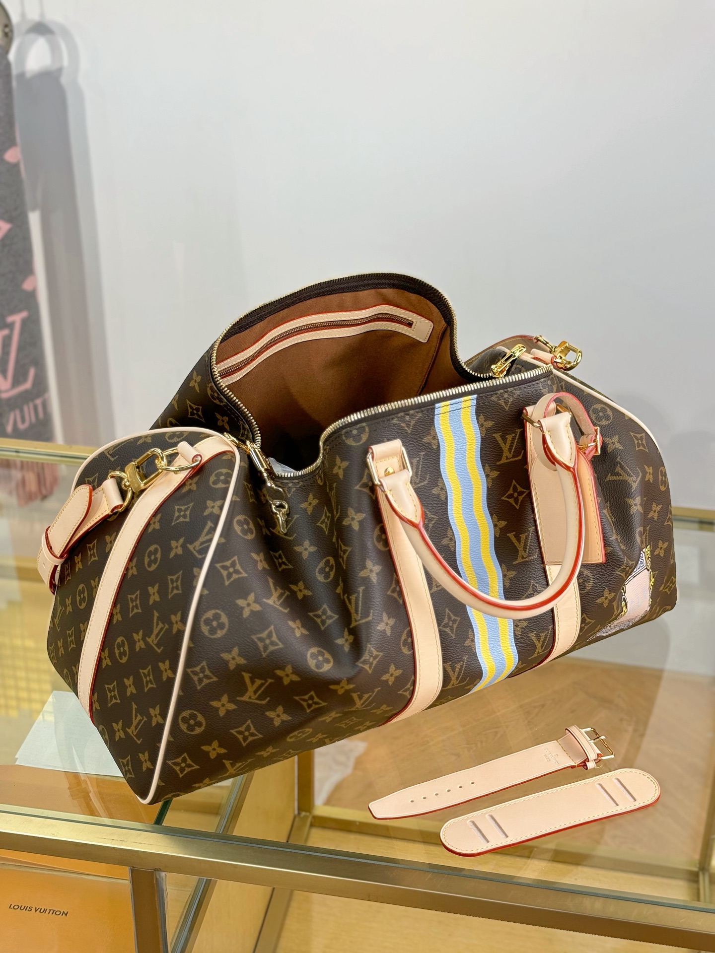 [TOP] Louis Vuitton LV Keepall Bandouliere Travel Bag 50x29x23cm - Brown