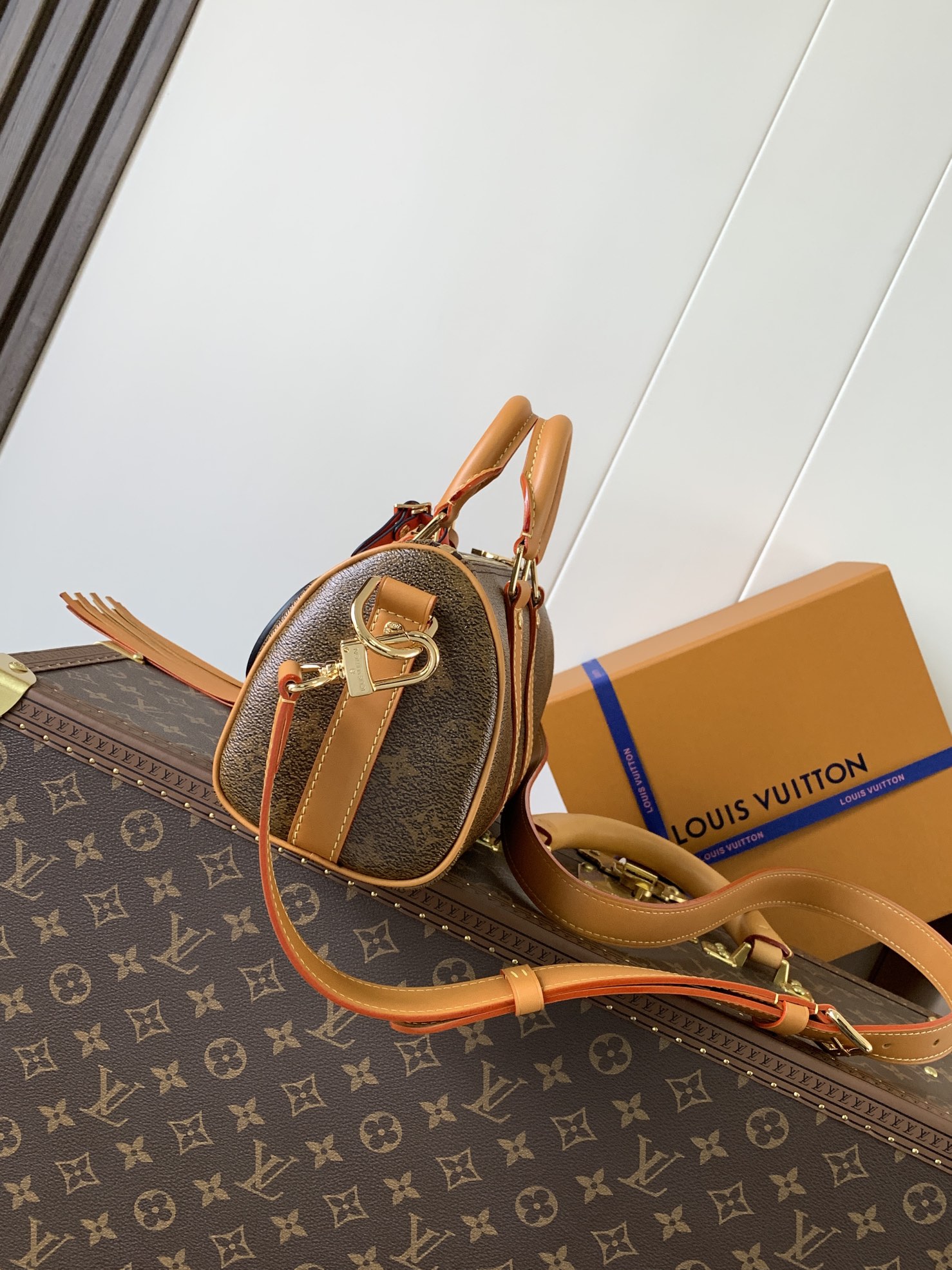 [TOP] Louis Vuitton LV Keepall Bandoulière 25 Handbag 25*15*11cm - Brown