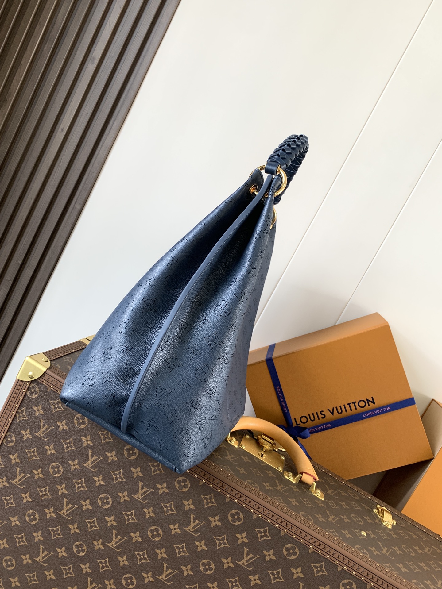 [TOP] Louis Vuitton LV Sac Carmel Bag 40x17x35cm - Dark Blue