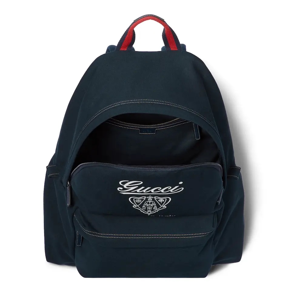 [TOP] GUCCI Travel Canvas Backpack 42 x 48 x 18 cm - Black