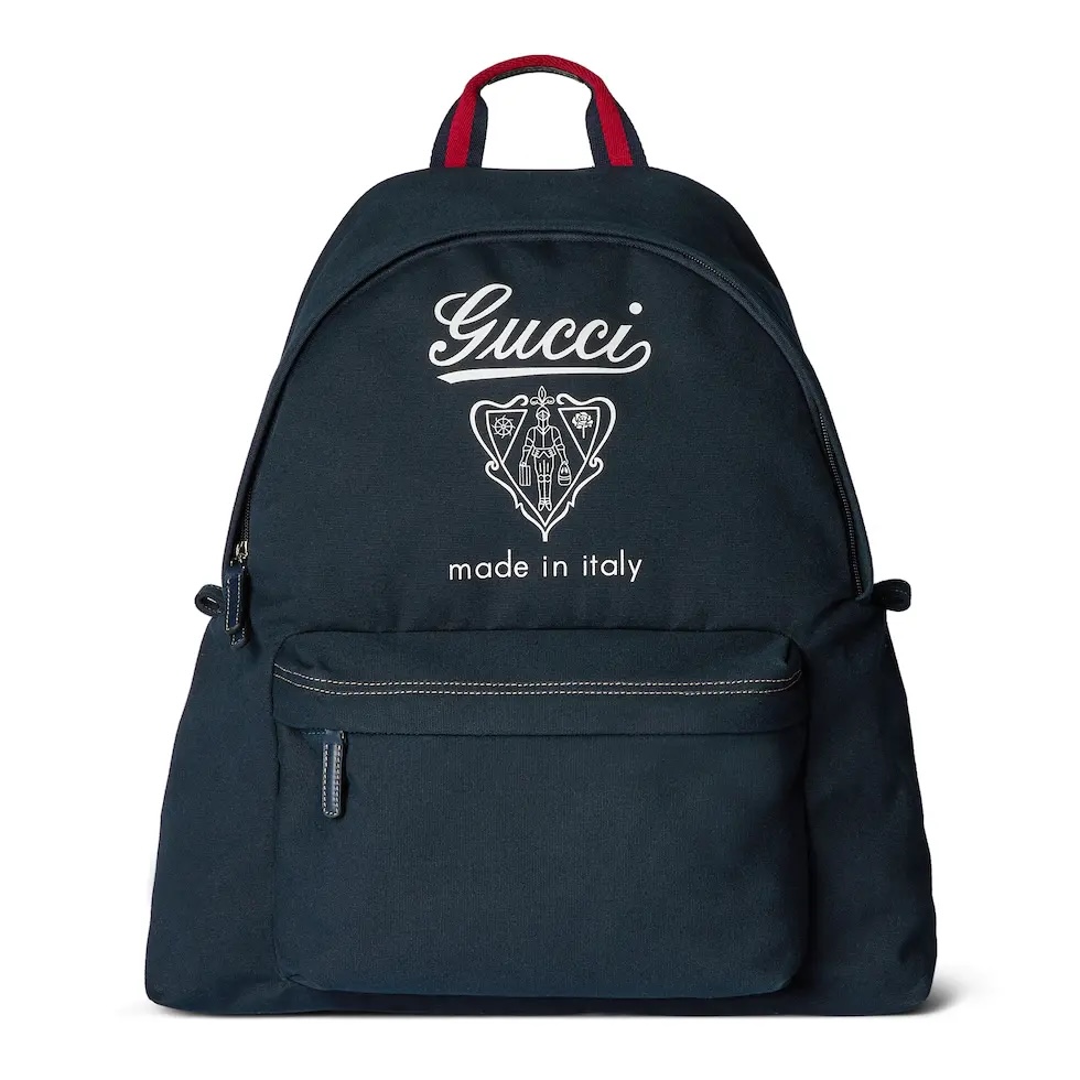 [TOP] GUCCI Travel Canvas Backpack 42 x 48 x 18 cm - Black