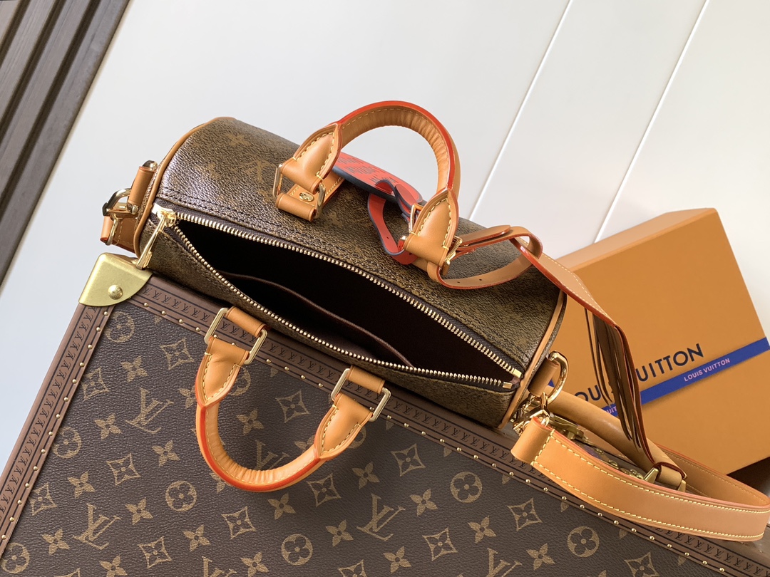 [TOP] Louis Vuitton LV Keepall Bandoulière 25 Handbag 25*15*11cm - Brown