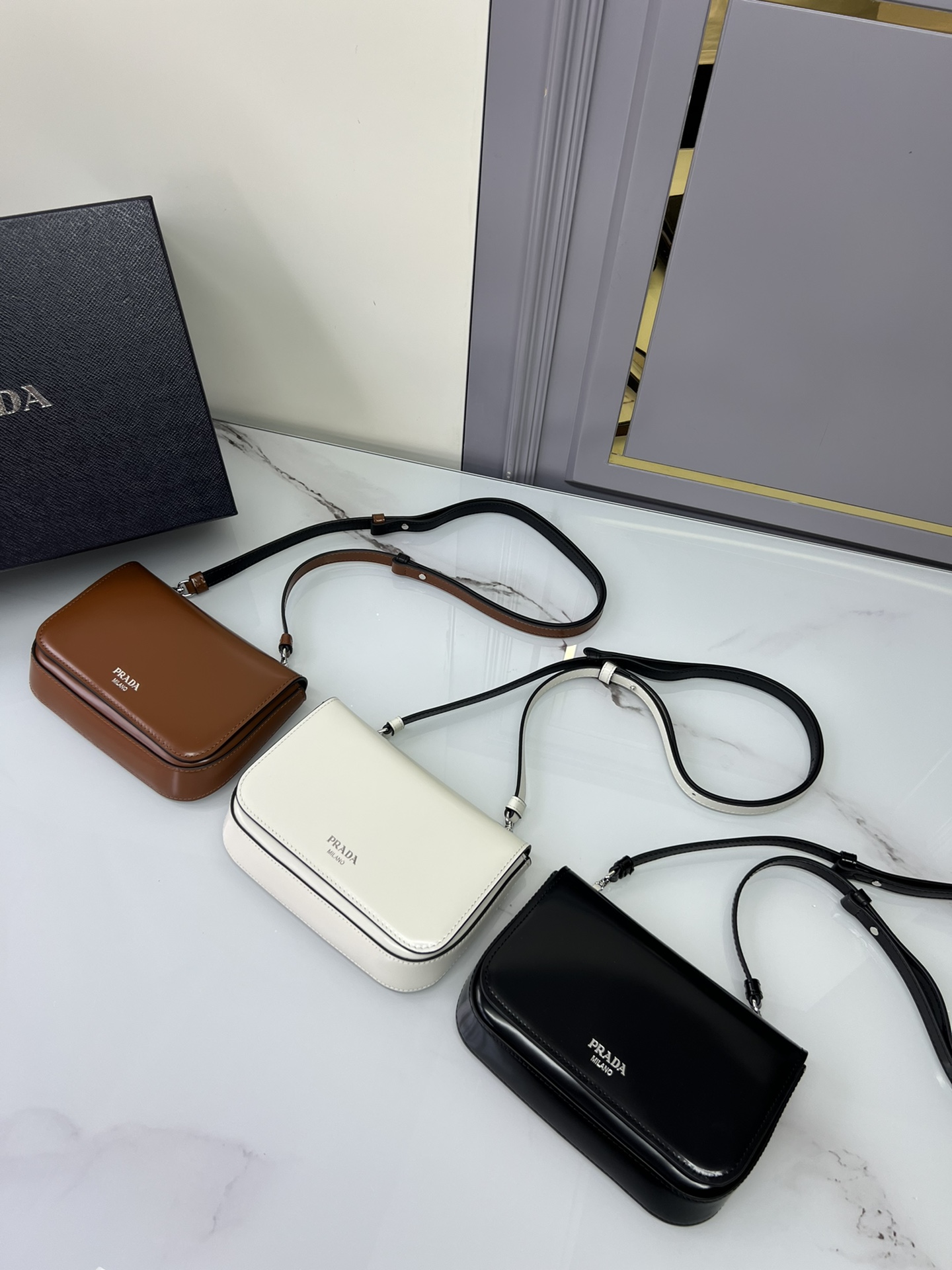 [TOP] PRADA Bag 18x12.5x2.5cm - 3 Colors