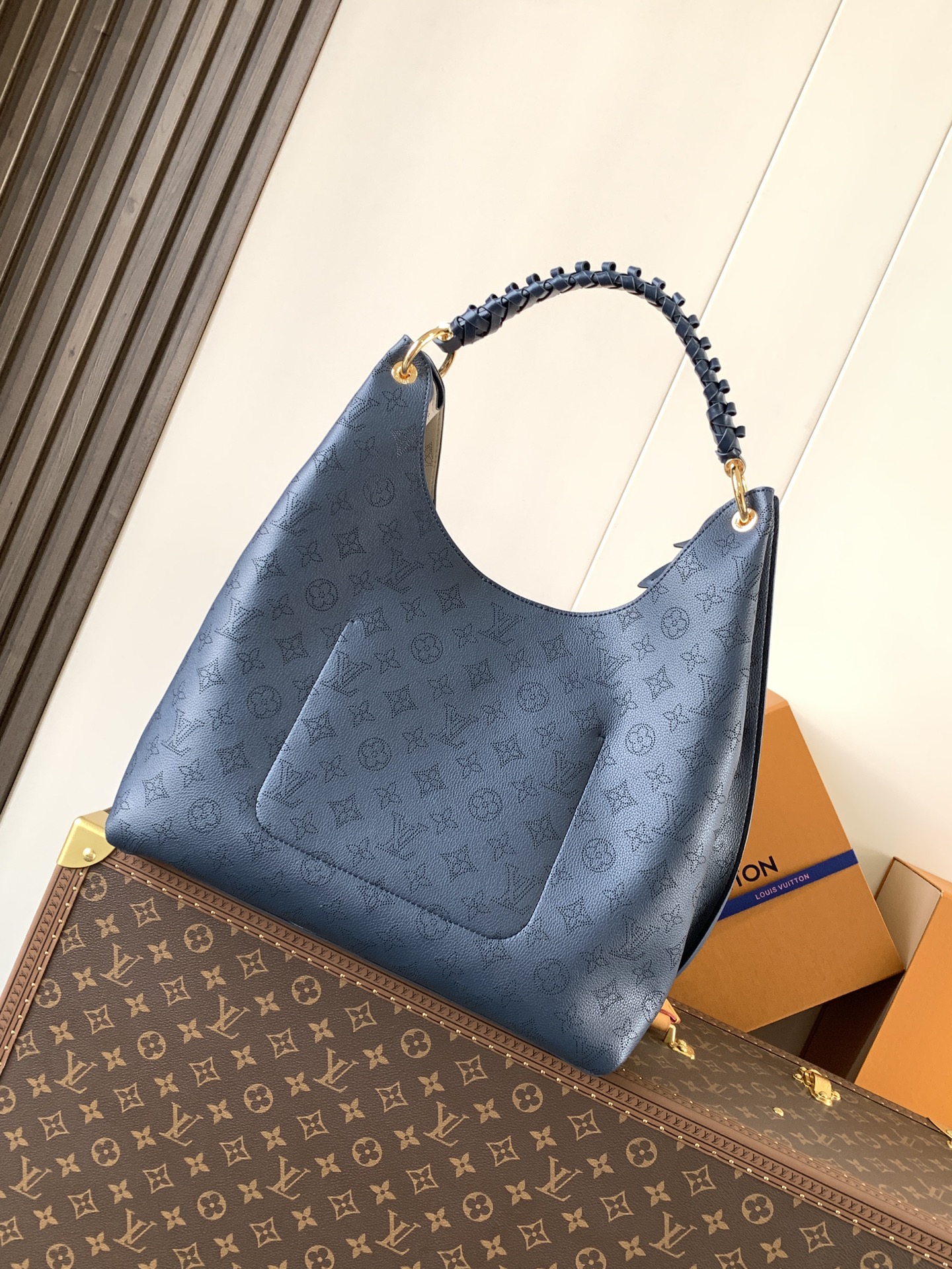 [TOP] Louis Vuitton LV Sac Carmel Bag 40x17x35cm - Dark Blue