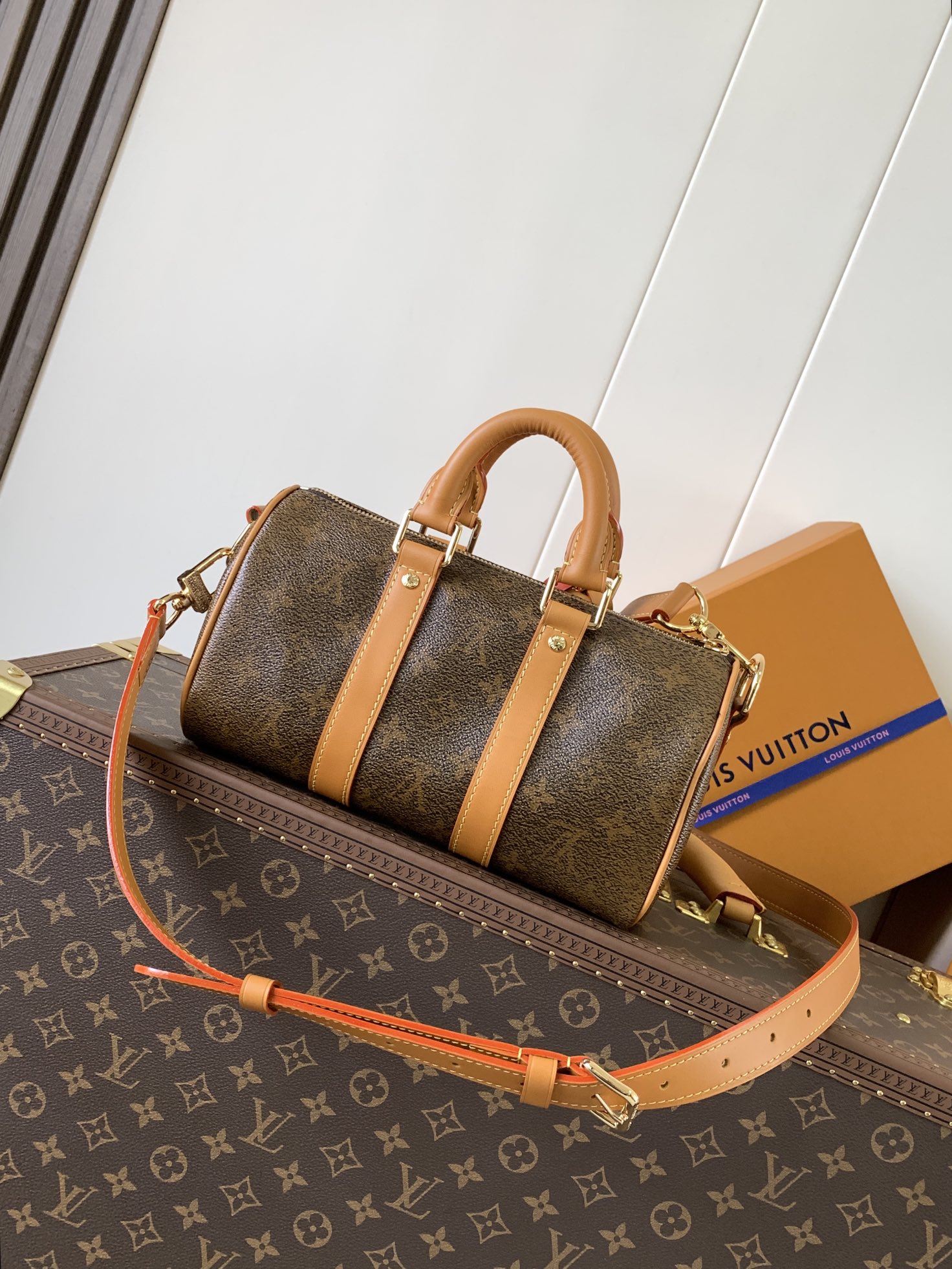 [TOP] Louis Vuitton LV Keepall Bandoulière 25 Handbag 25*15*11cm - Brown