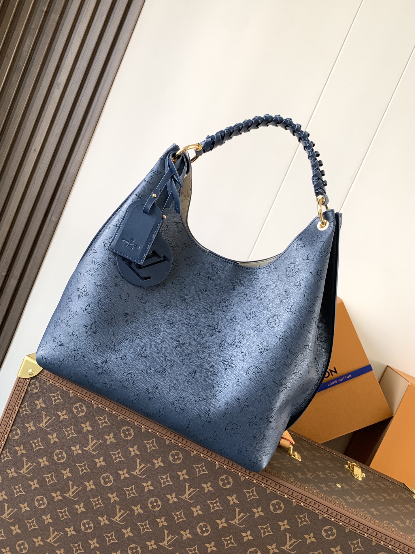 [TOP] Louis Vuitton LV Sac Carmel Bag 40x17x35cm - Dark Blue