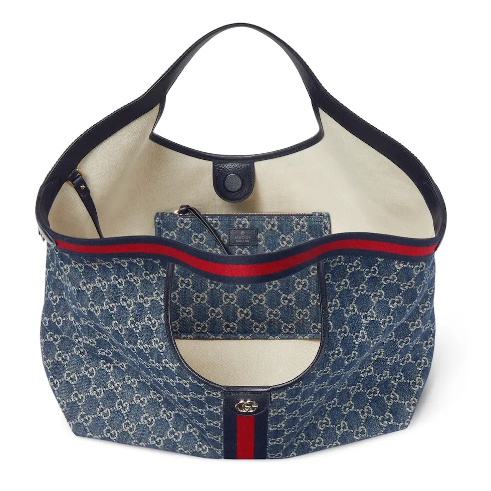 [TOP] GUCCI Giglio Tote Bags 60 x 47 x 16 cm - Blue