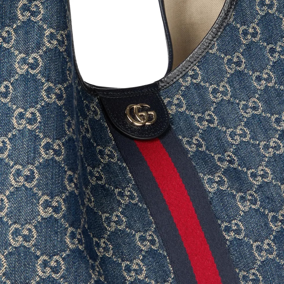 [TOP] GUCCI Giglio Tote Bags 60 x 47 x 16 cm - Blue