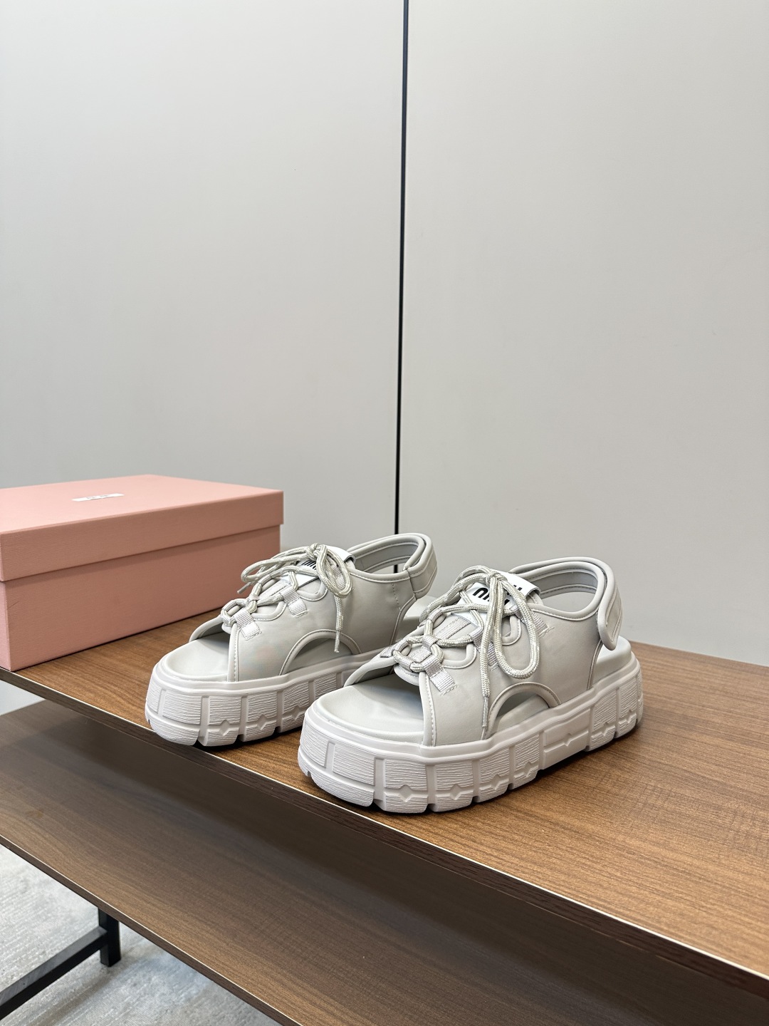 [TOP] Miu Miu Thick-Soled Sandals - 2 Colors