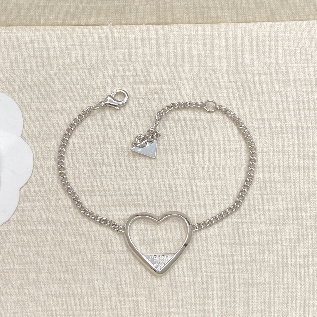 [TOP] PRADA Bracelet Set - Sliver
