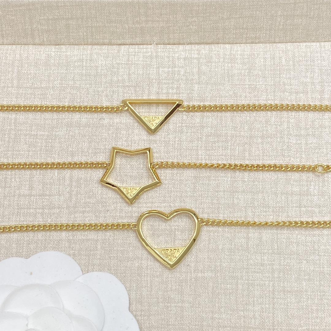 [TOP] PRADA Bracelet Set - Gold