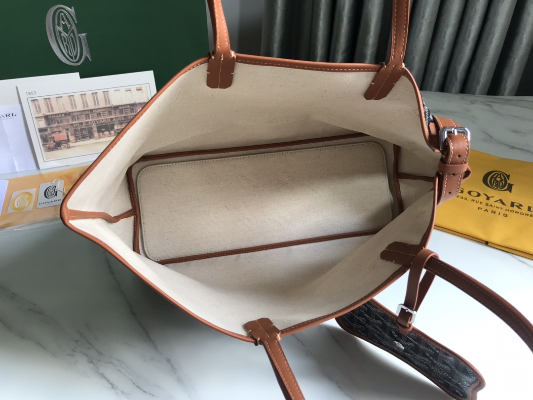 [TOP] Goyard Chien Gris & Pocket Pet Bag 27*15*33.5 cm - Brown