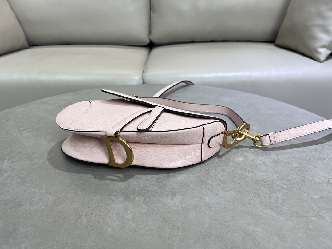 [TOP] Christian Dior Saddle Bag Medium 24×6×18cm - Pink