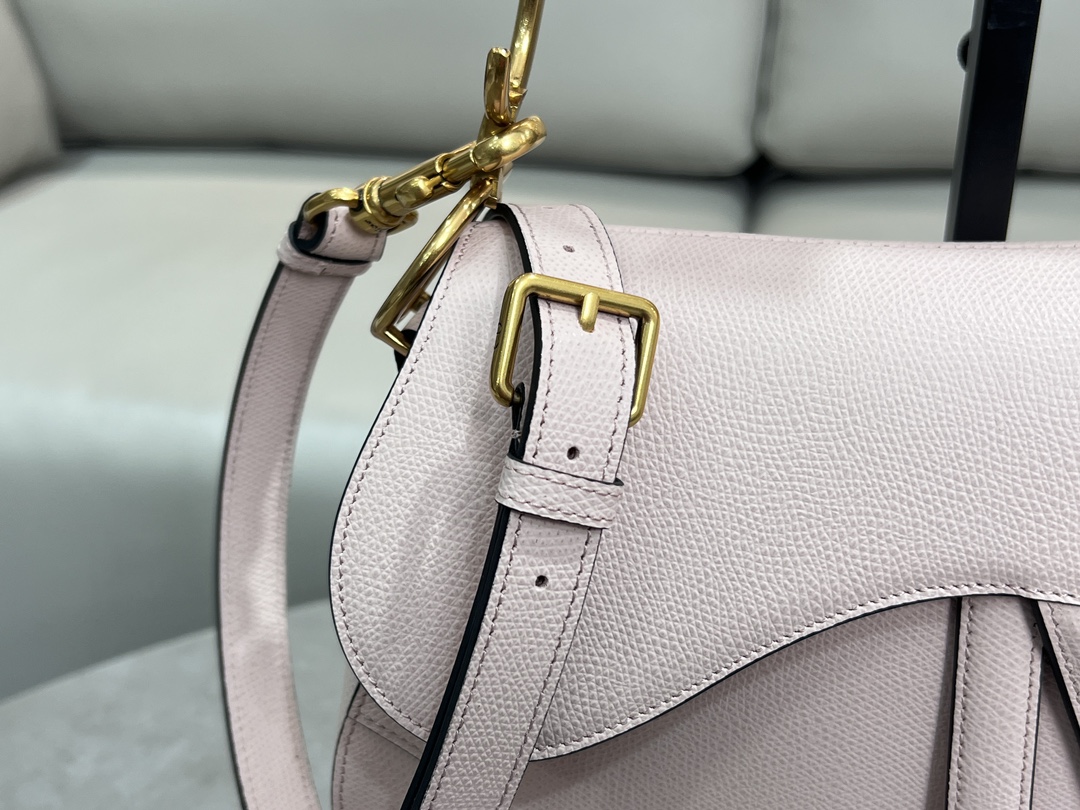 [TOP] Christian Dior Saddle Bag Medium 24×6×18cm - Pink