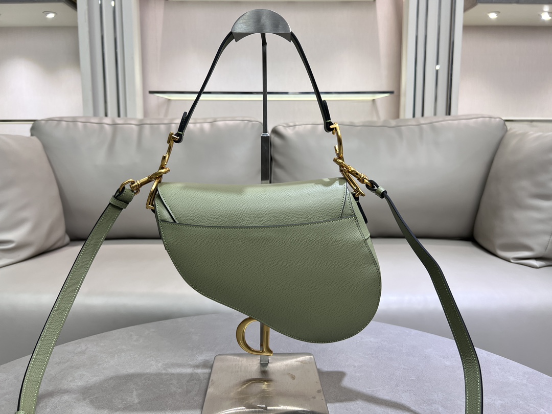 [TOP] Christian Dior Saddle Bag Medium 24×6×18cm - Green