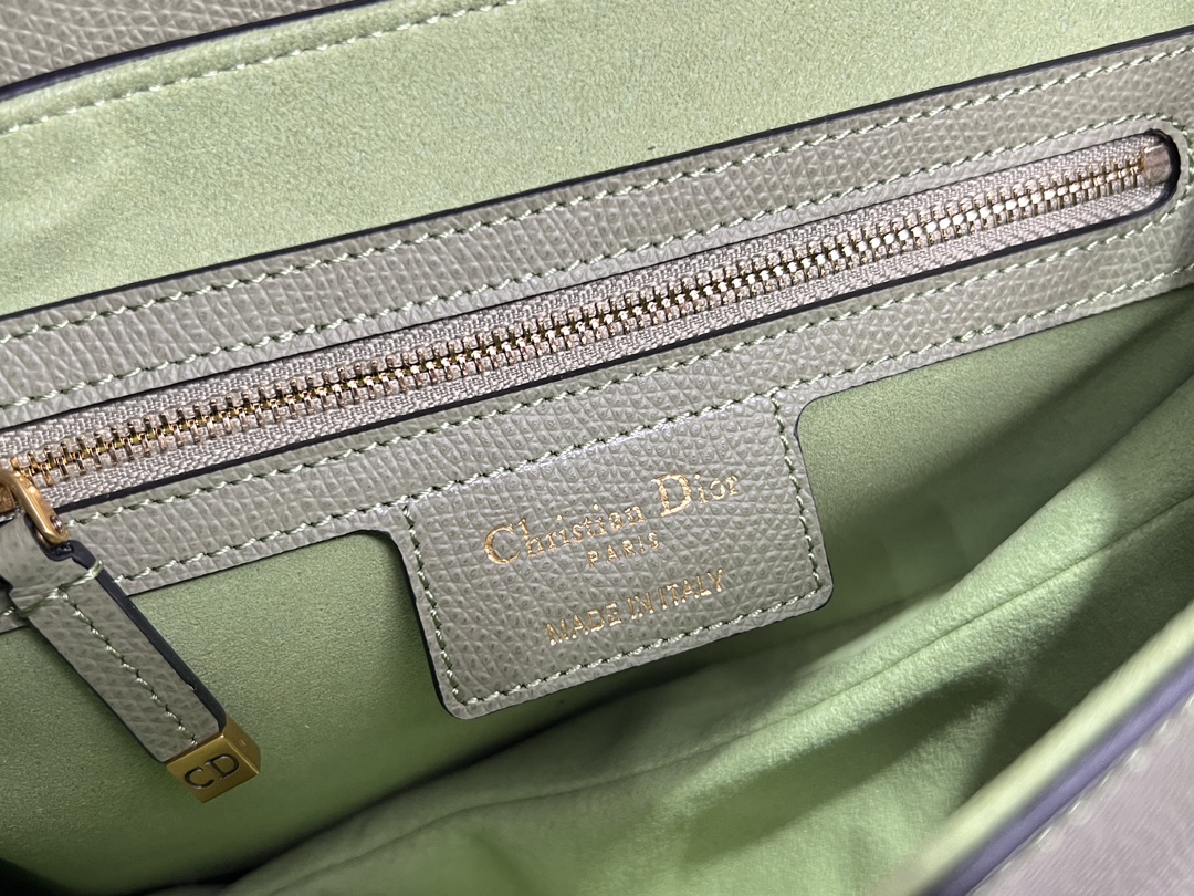 [TOP] Christian Dior Saddle Bag Medium 24×6×18cm - Green