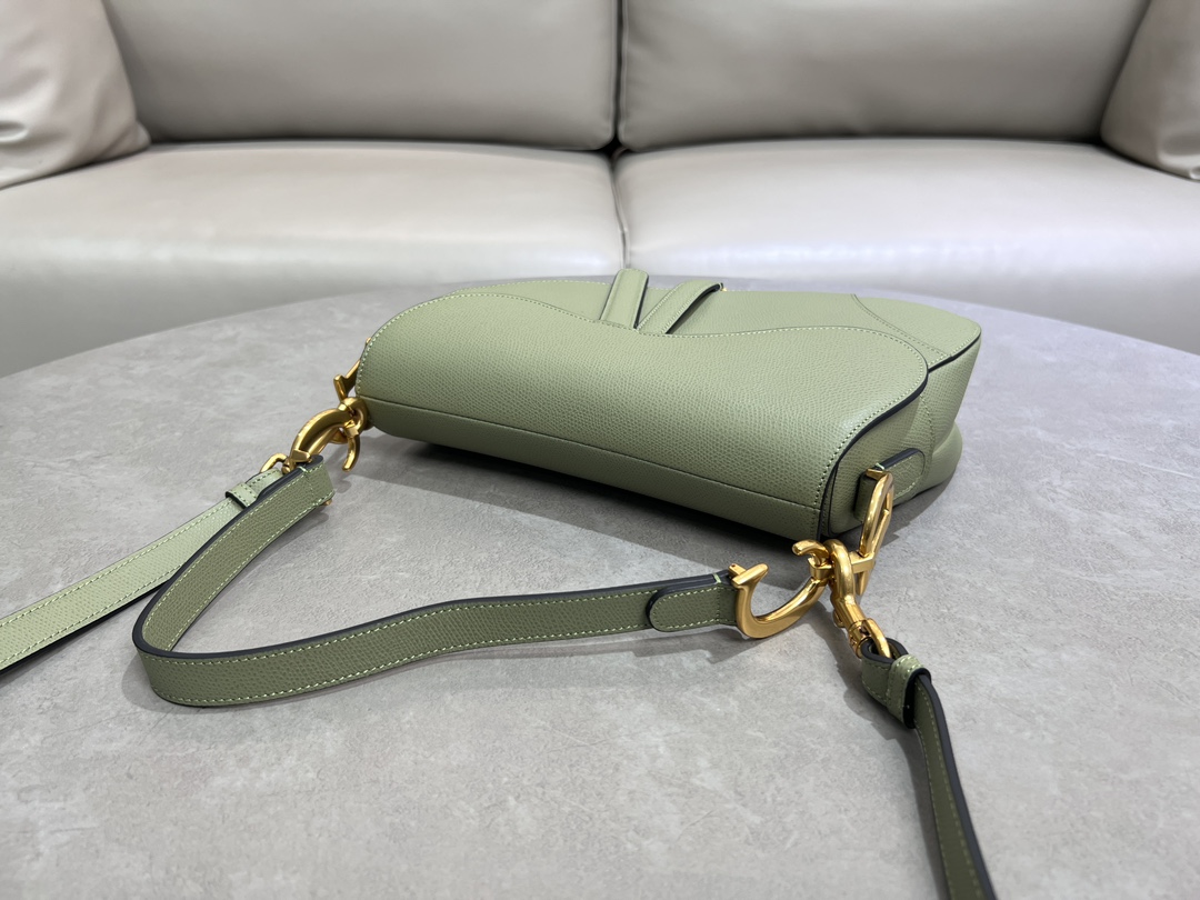 [TOP] Christian Dior Saddle Bag Medium 24×6×18cm - Green