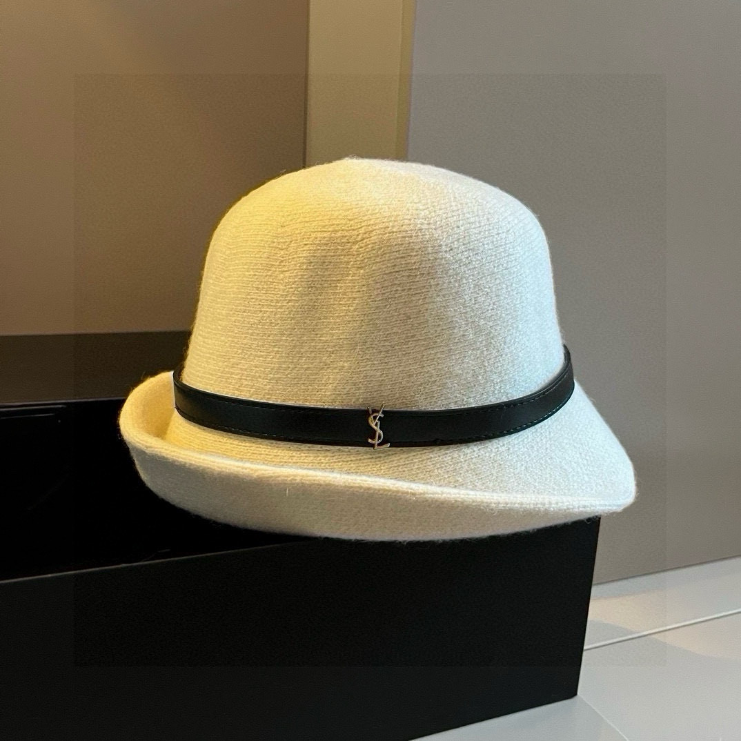 [TOP] Yves Saint Laurent YSL Wool Hat - 2 Color