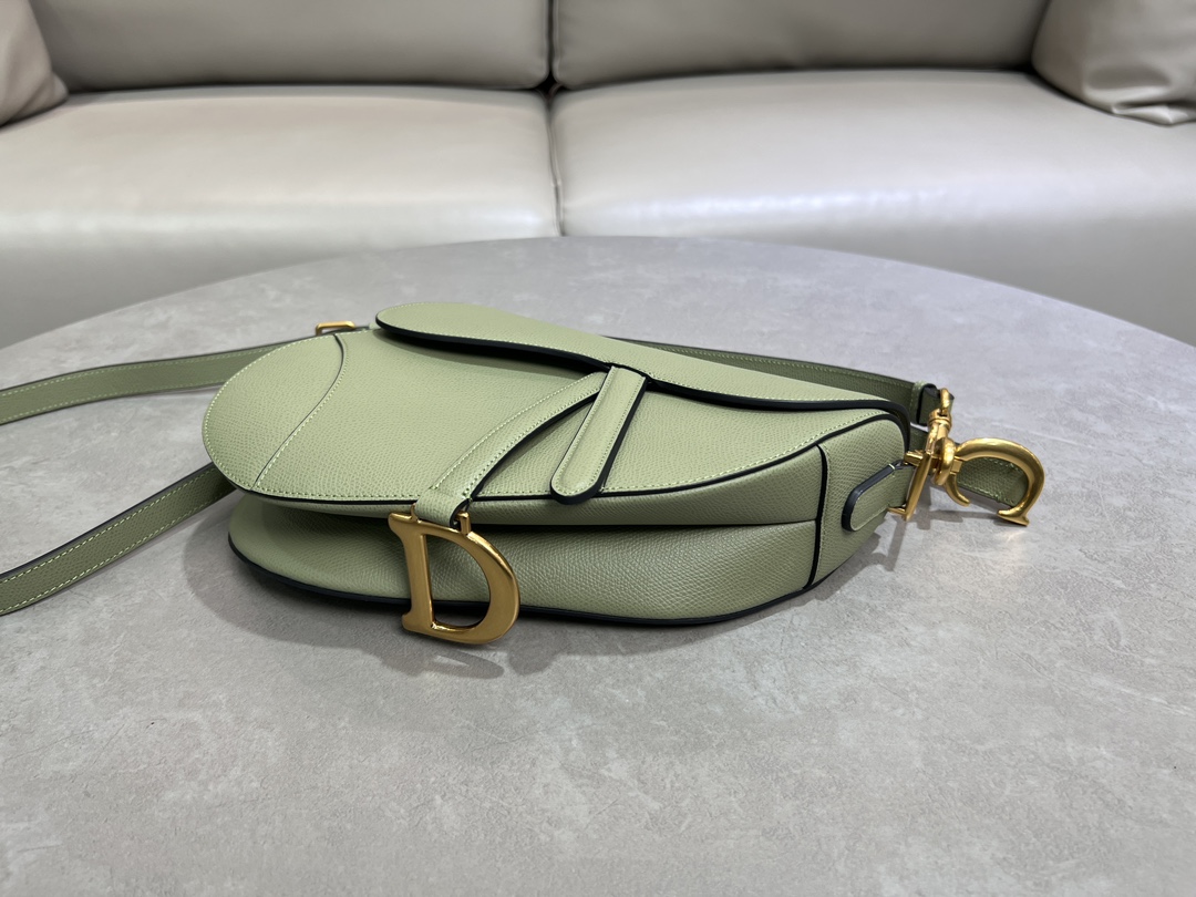 [TOP] Christian Dior Saddle Bag Medium 24×6×18cm - Green