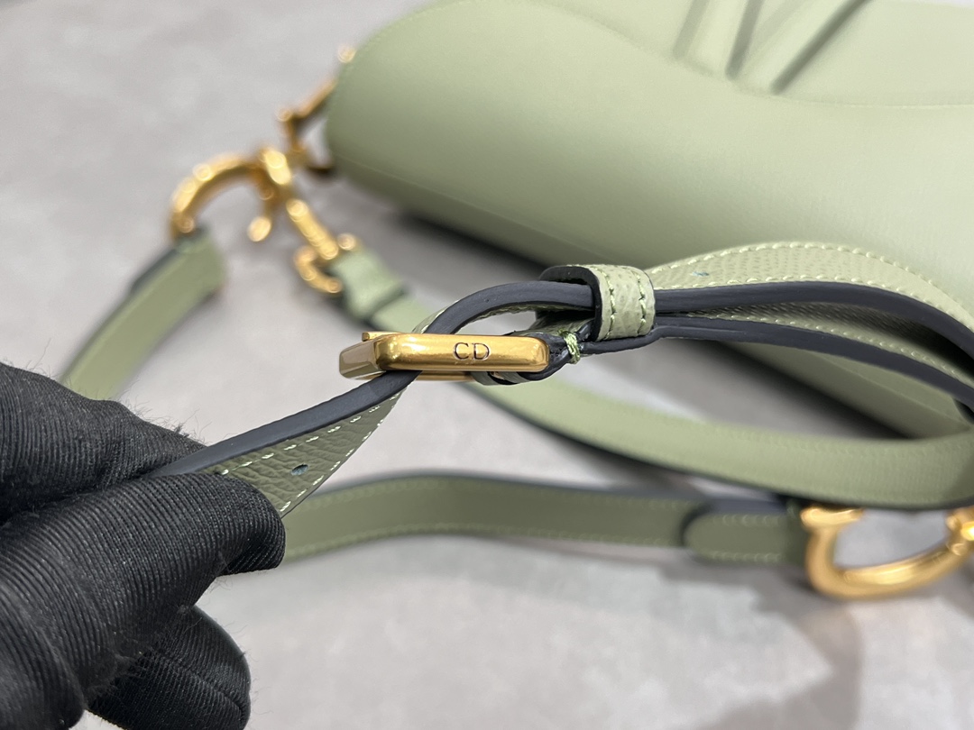 [TOP] Christian Dior Saddle Bag Medium 24×6×18cm - Green