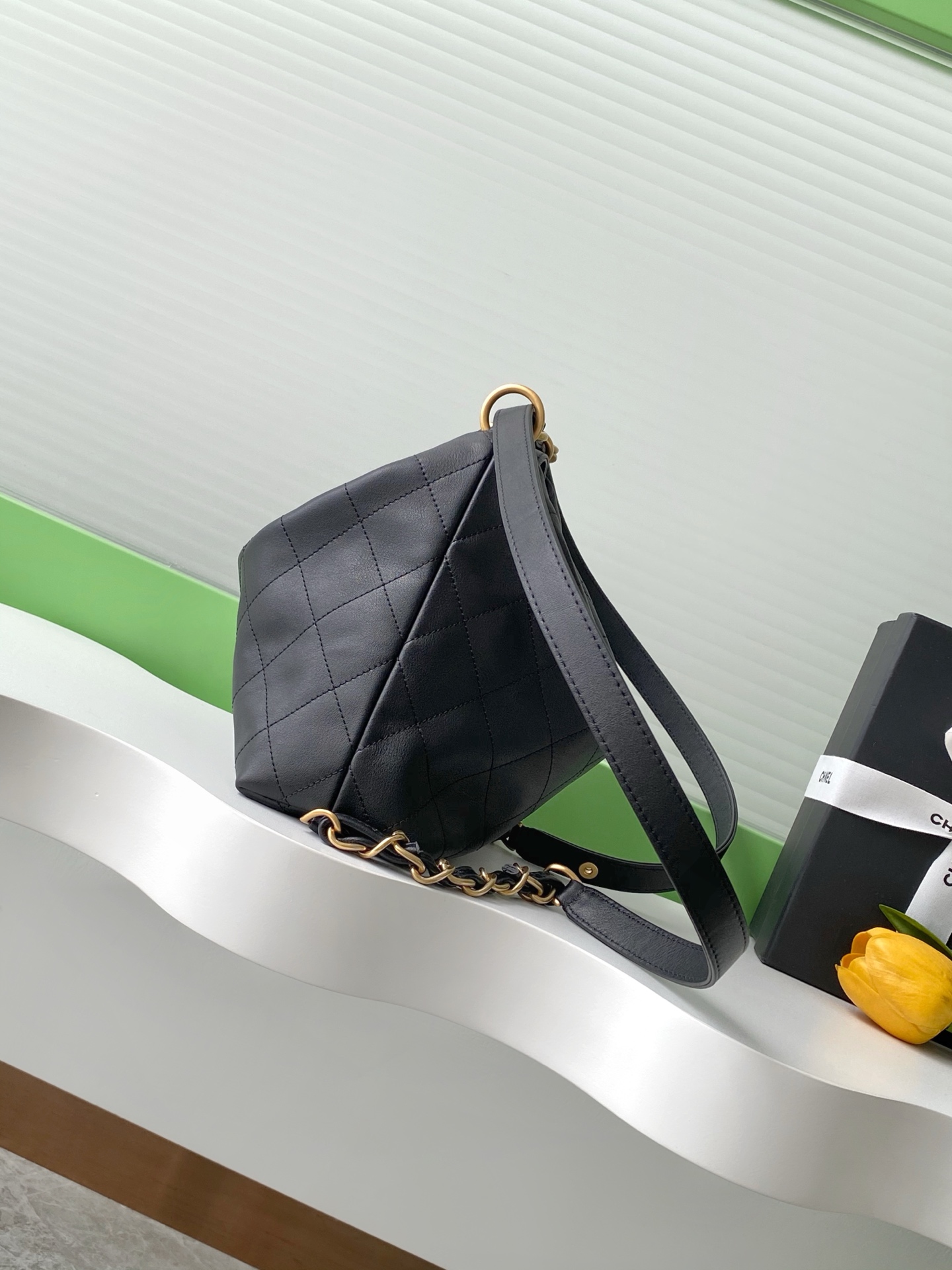 [TOP] CHANEL Hobo Bag 3 Sizes - Black