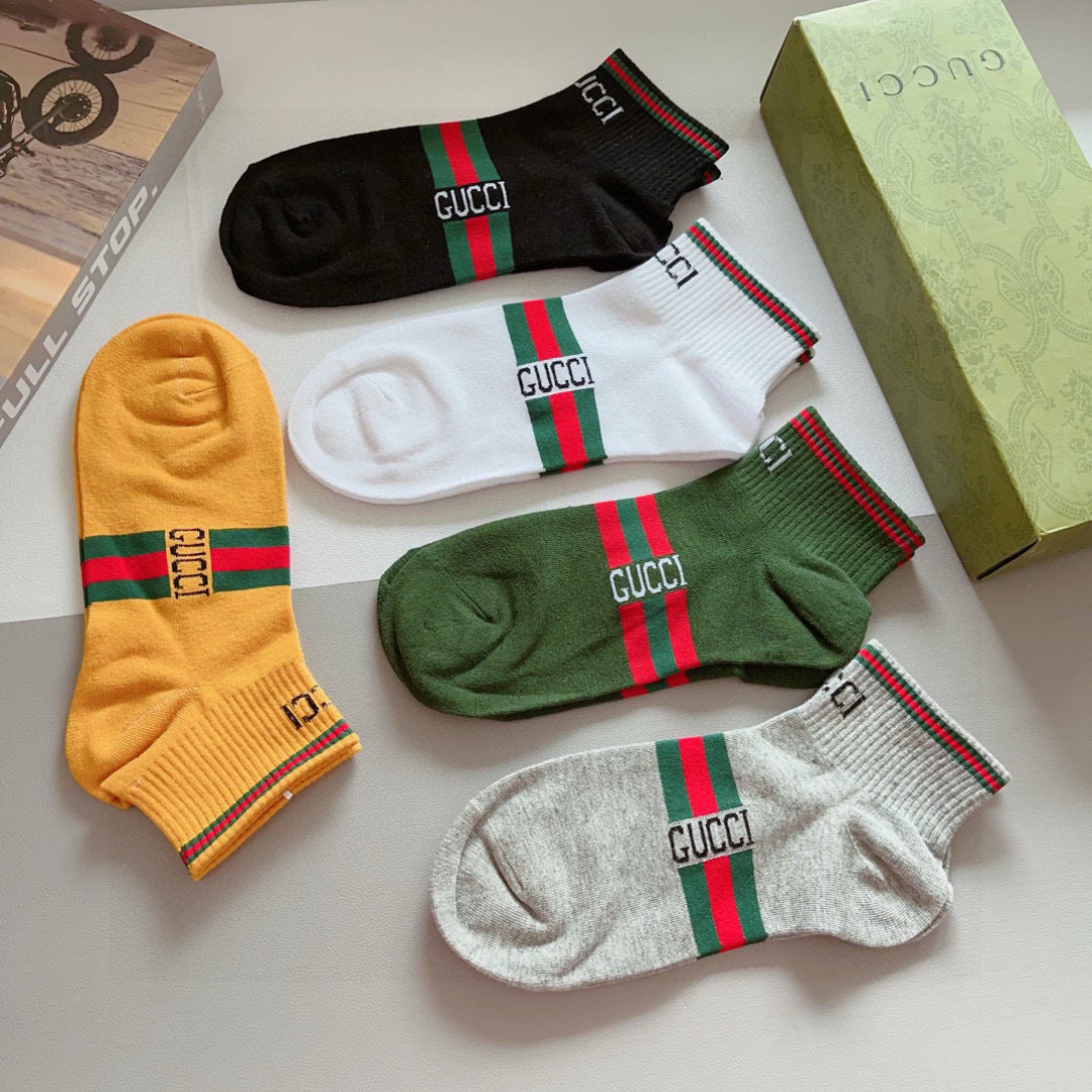 [TOP] GUCCI Socks - 5 Pieces as a Set