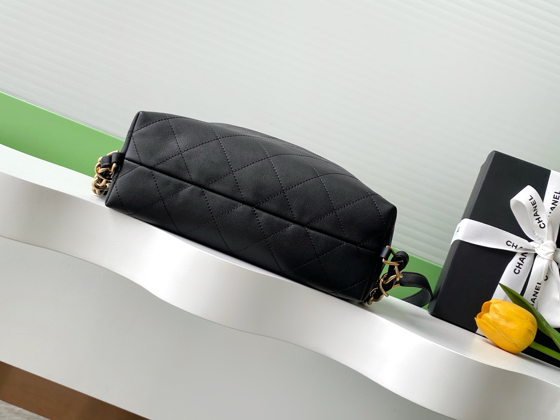 [TOP] CHANEL Hobo Bag 3 Sizes - Black