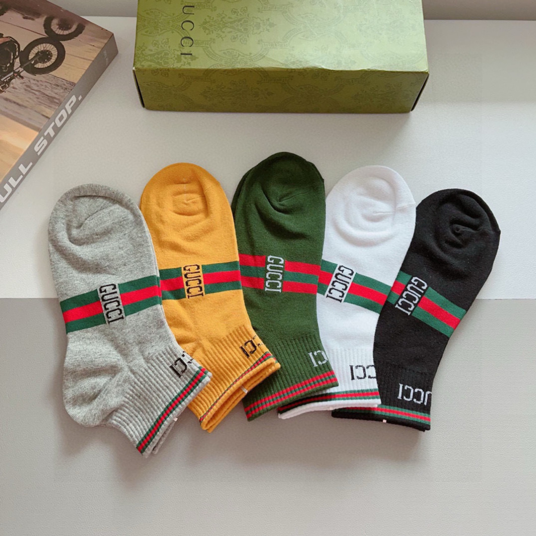 [TOP] GUCCI Socks - 5 Pieces as a Set