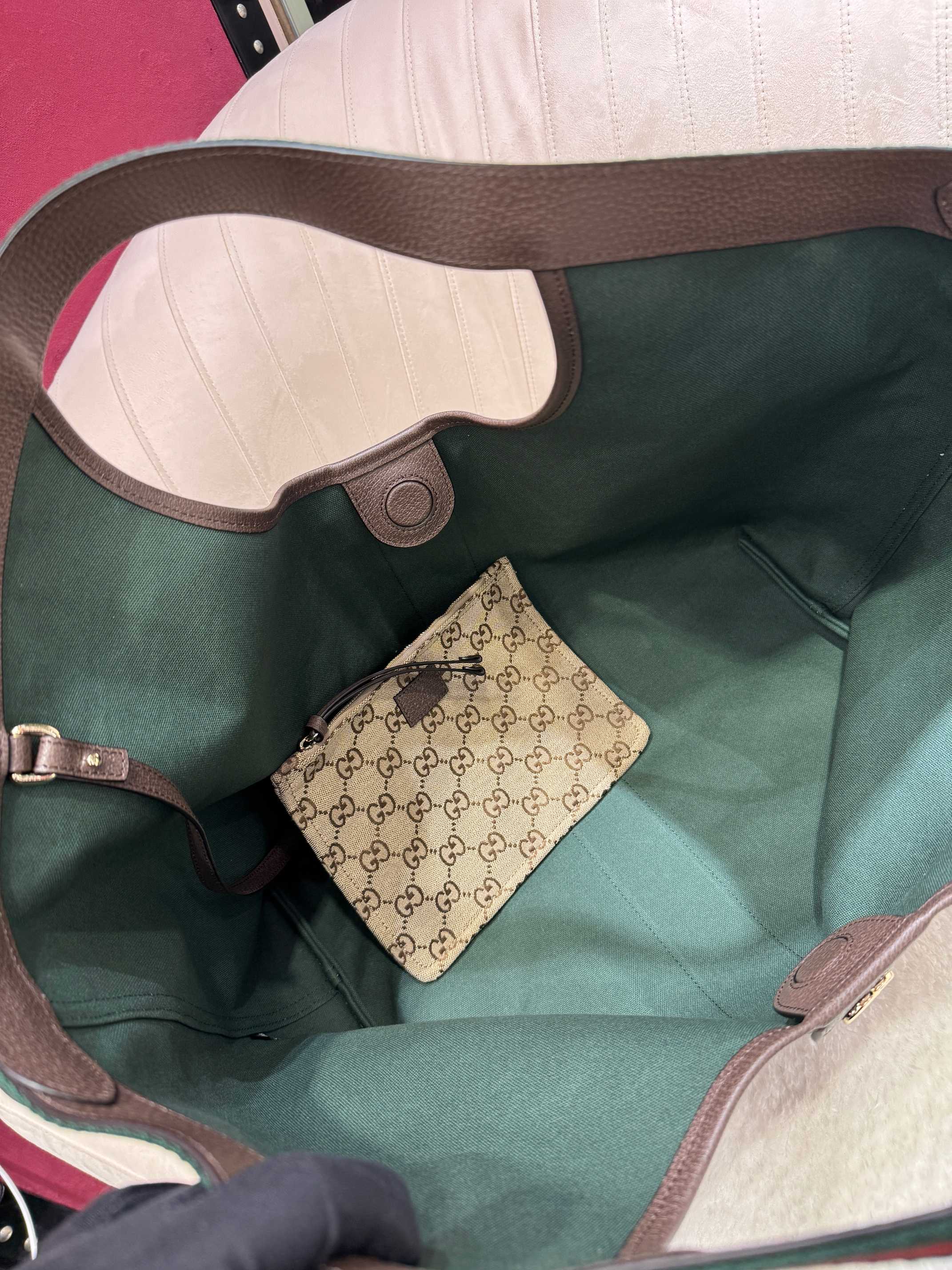 [TOP] GUCCI Giglio Tote Bags 60 x 47 x 16 cm - Brown