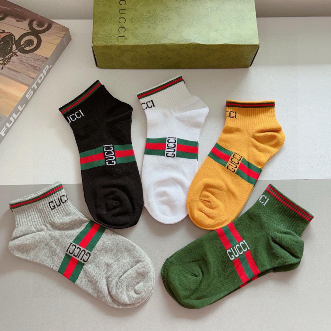 [TOP] GUCCI Socks - 5 Pieces as a Set