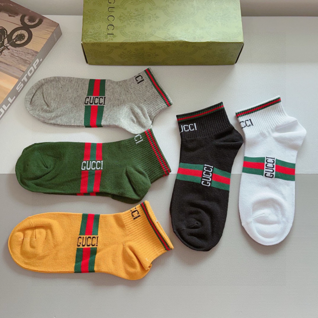 [TOP] GUCCI Socks - 5 Pieces as a Set