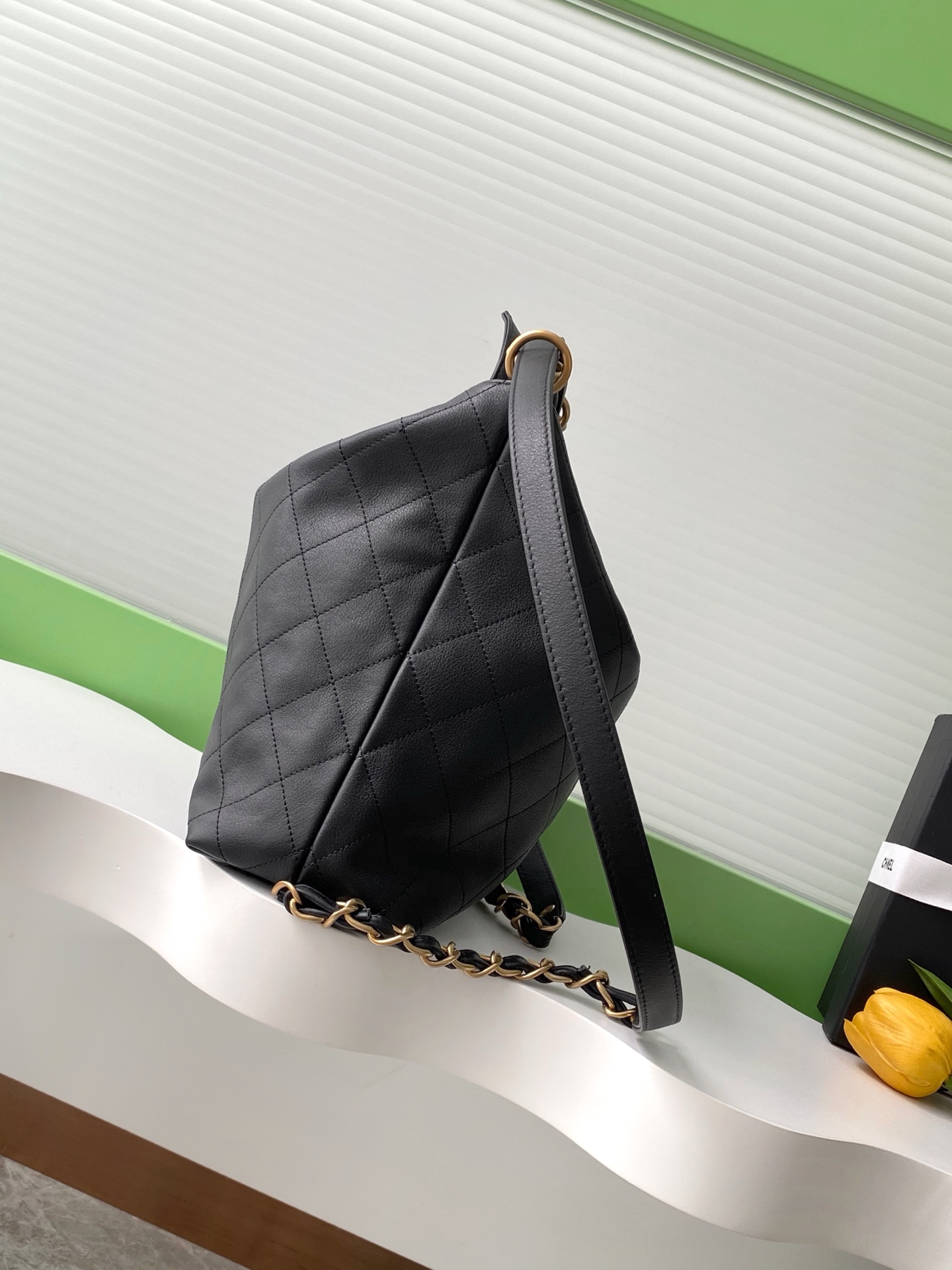 [TOP] CHANEL Hobo Bag 3 Sizes - Black