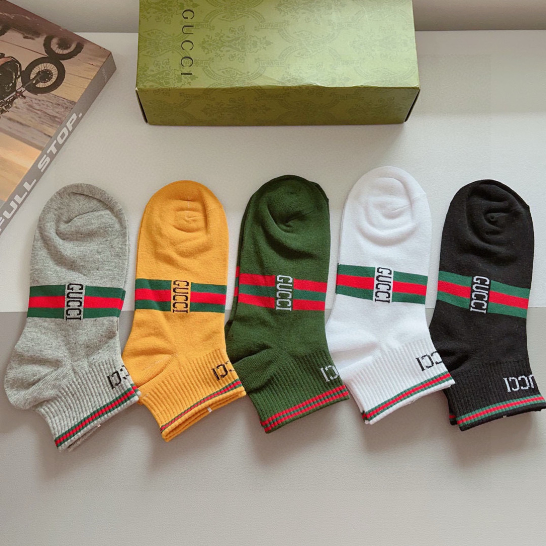 [TOP] GUCCI Socks - 5 Pieces as a Set