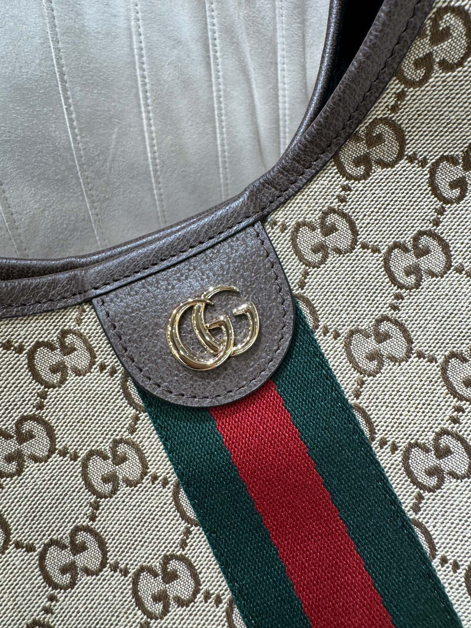 [TOP] GUCCI Giglio Tote Bags 60 x 47 x 16 cm - Brown