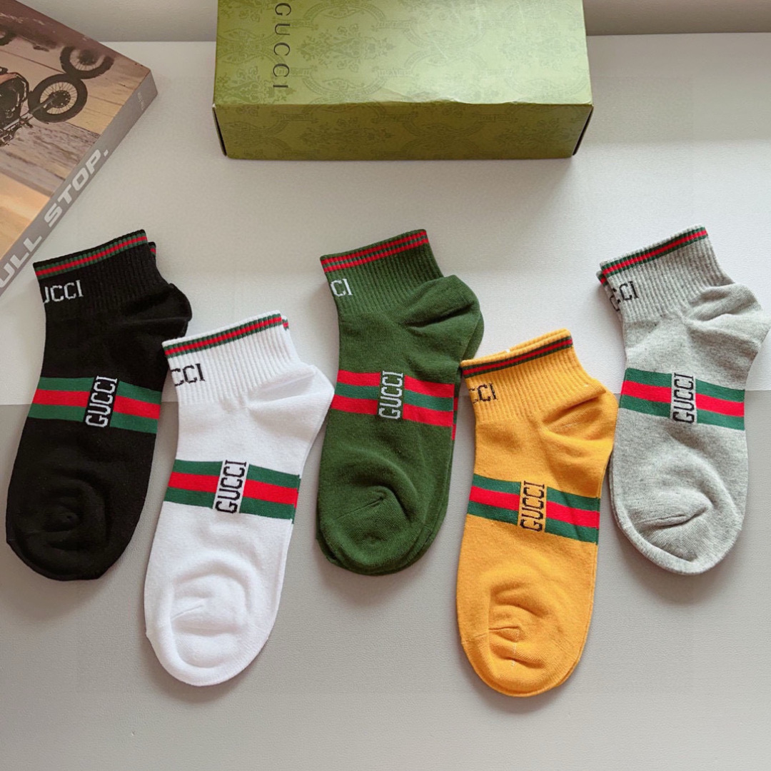 [TOP] GUCCI Socks - 5 Pieces as a Set