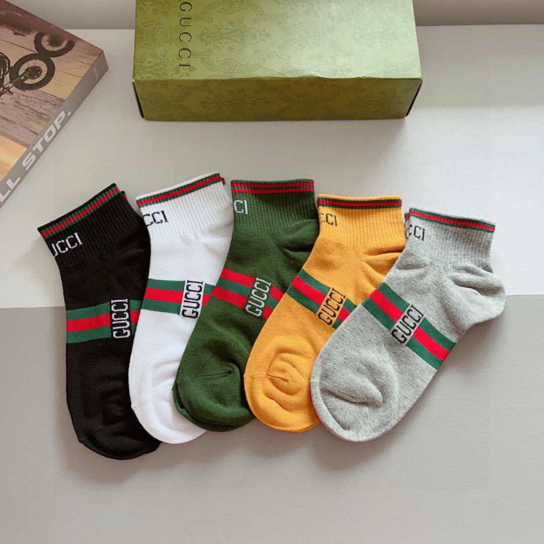 [TOP] GUCCI Socks - 5 Pieces as a Set