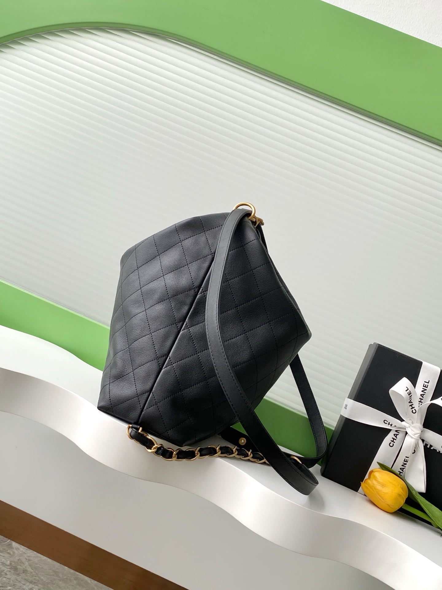 [TOP] CHANEL Hobo Bag 3 Sizes - Black