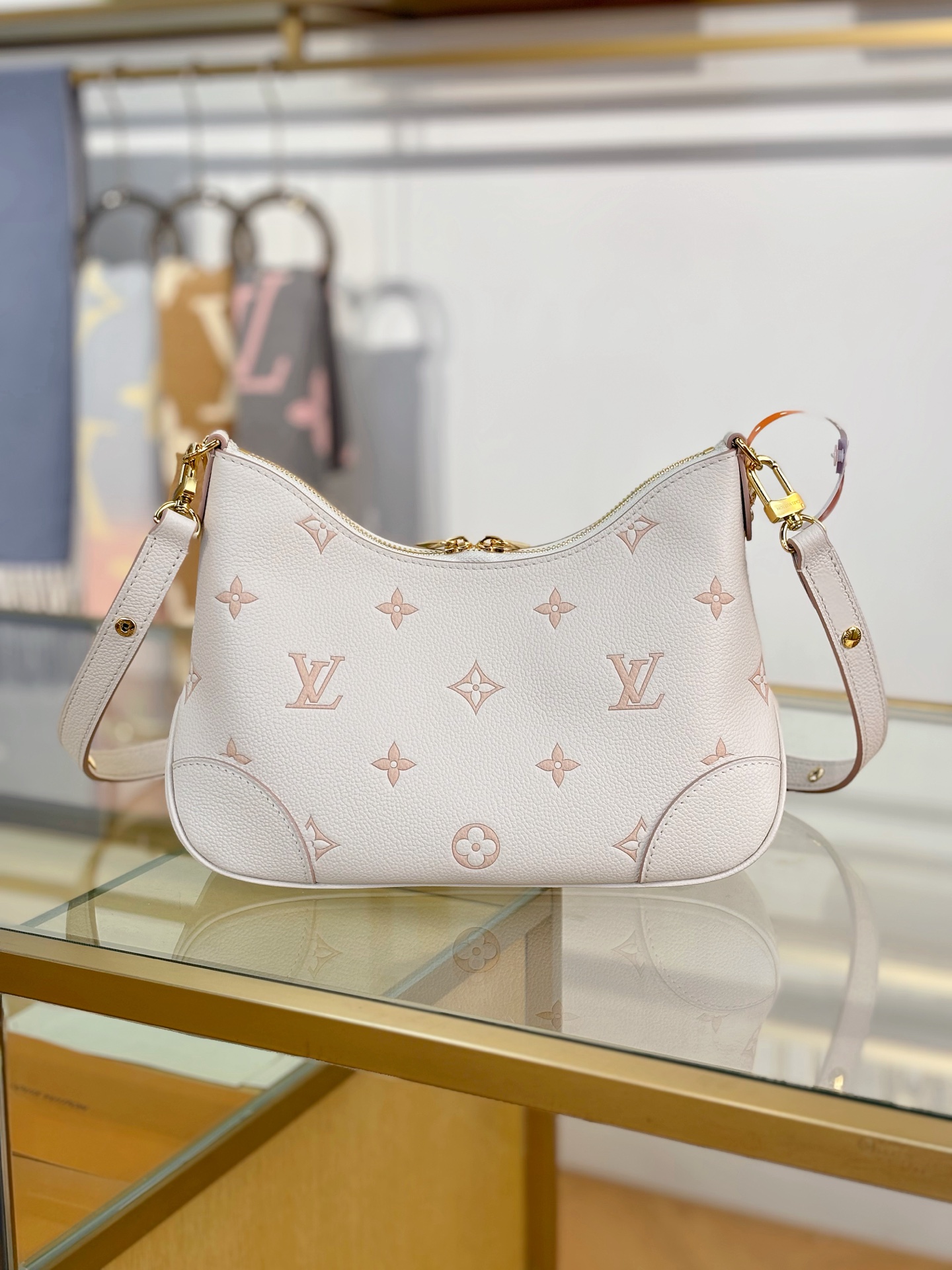 [TOP] Louis Vuitton LV Boulogne Handbag 29x16x9.5cm - White