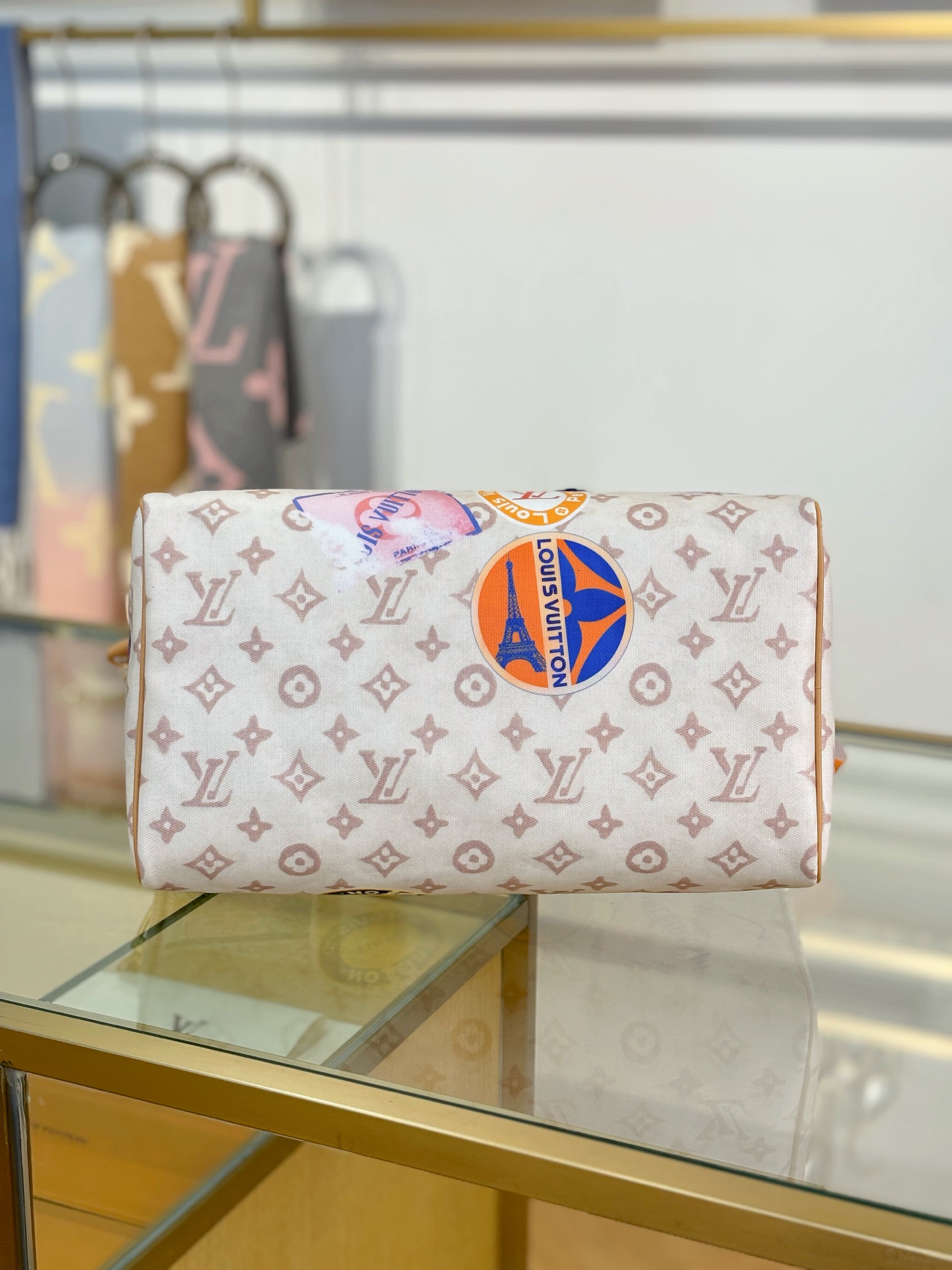 [TOP] Louis Vuitton LV Speedy Soft 30 Bag 30x21x17cm - White