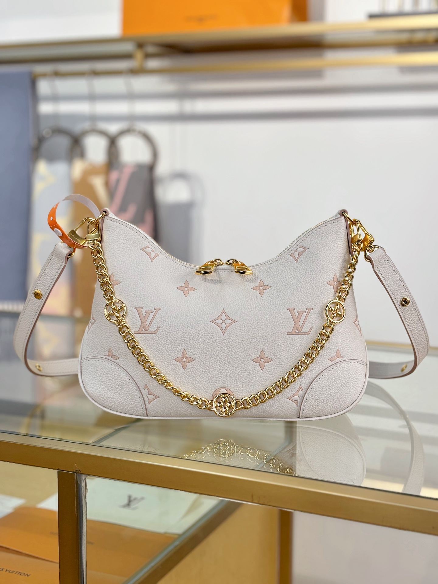 [TOP] Louis Vuitton LV Boulogne Handbag 29x16x9.5cm - White