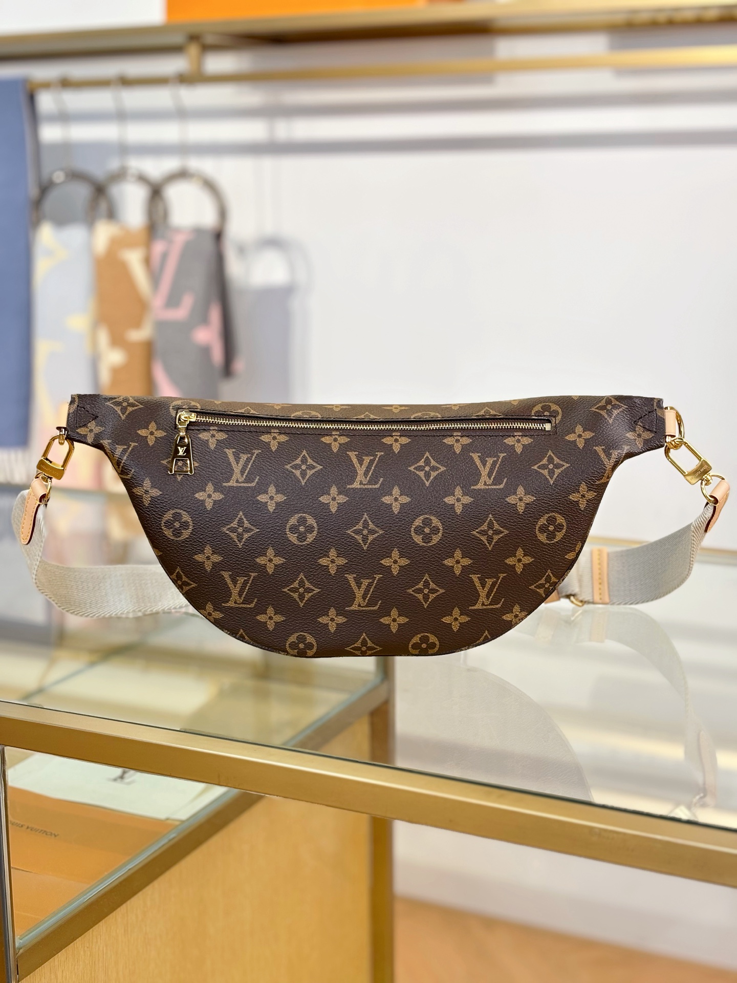 [TOP] Louis Vuitton LV HIGH RISE  Waist Bag 38x16x8cm - Brown