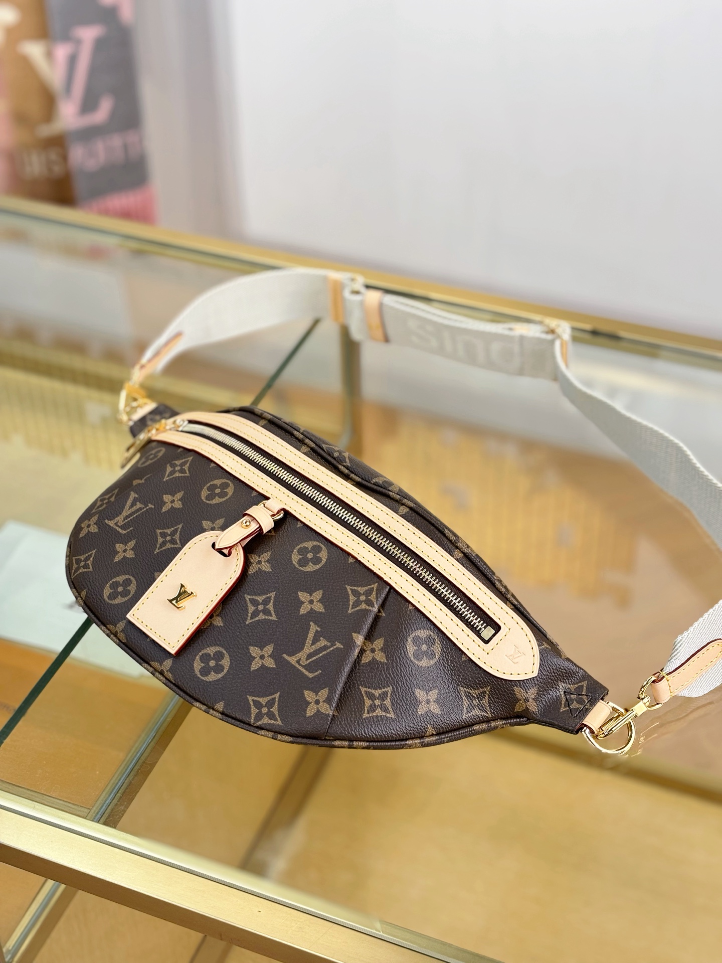 [TOP] Louis Vuitton LV HIGH RISE  Waist Bag 38x16x8cm - Brown