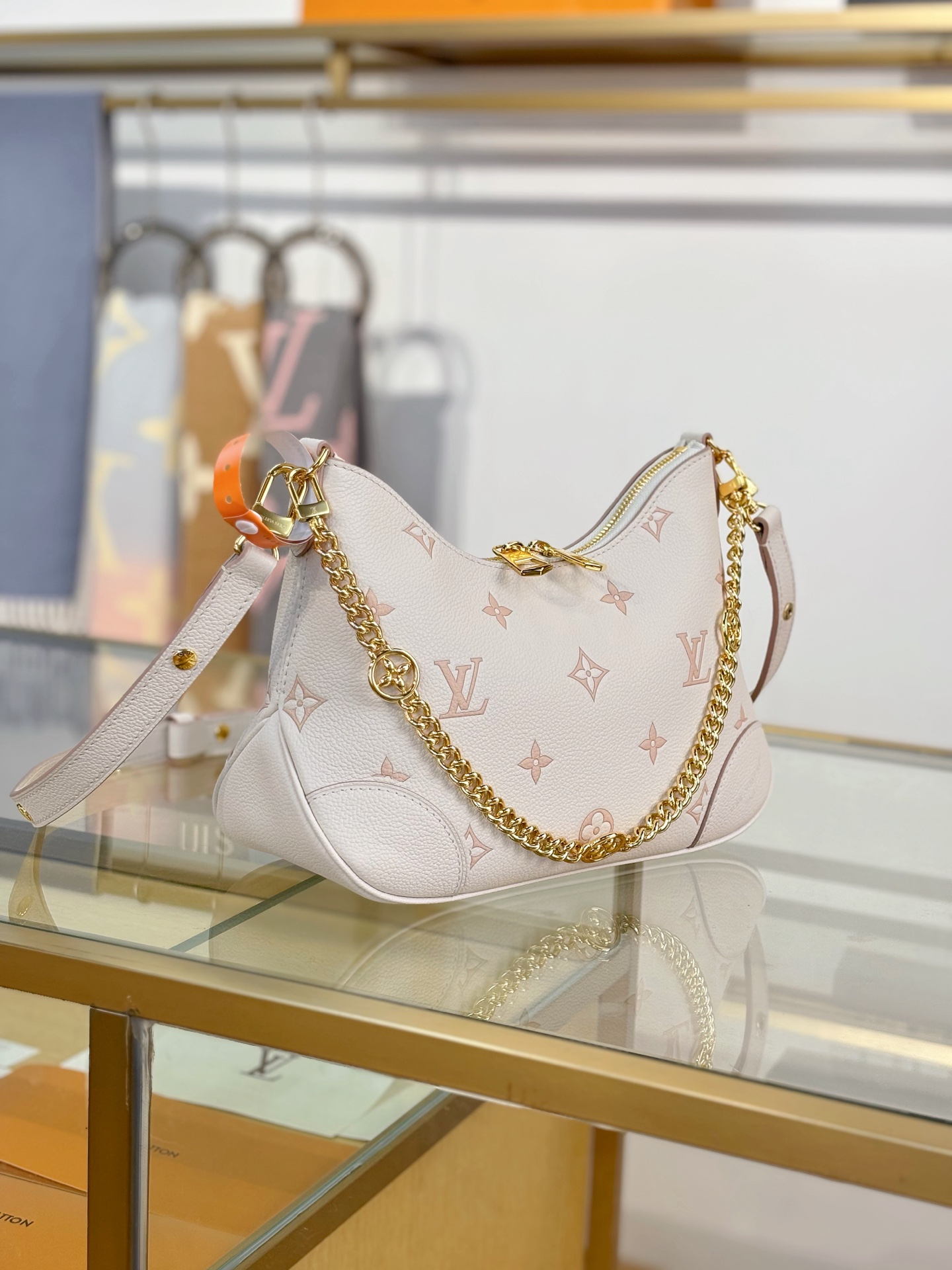 [TOP] Louis Vuitton LV Boulogne Handbag 29x16x9.5cm - White