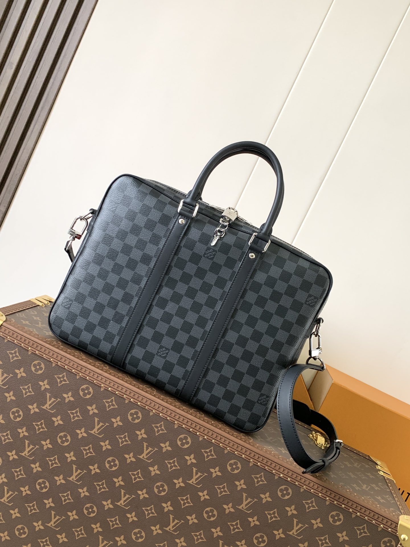 [TOP] Louis Vuitton LV Porte-Documents Voyage Briefcase 35*27*6cm - 2 Colour