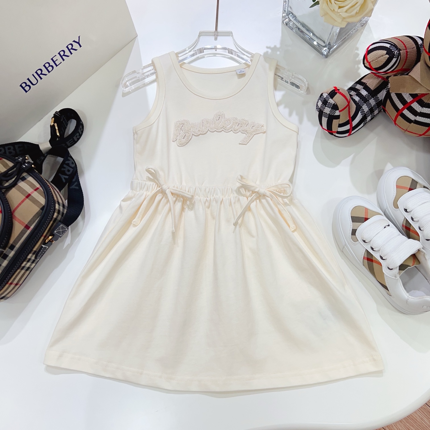 [TOP] BURBERRY BBR  Dress For Kids-White