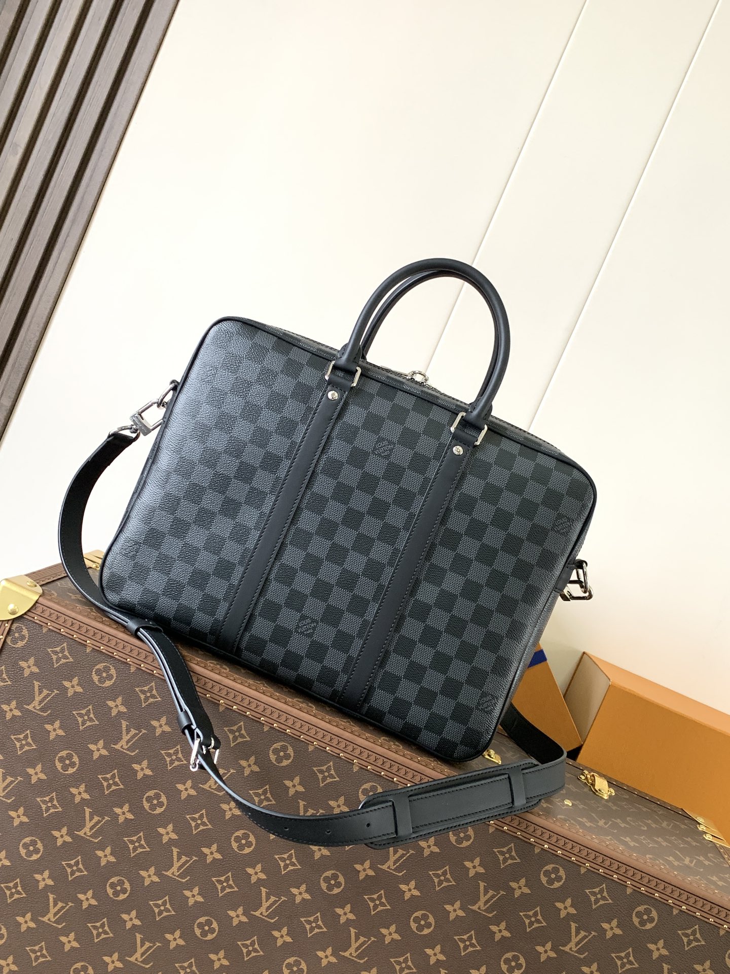 [TOP] Louis Vuitton LV Porte-Documents Voyage Briefcase 35*27*6cm - 2 Colour