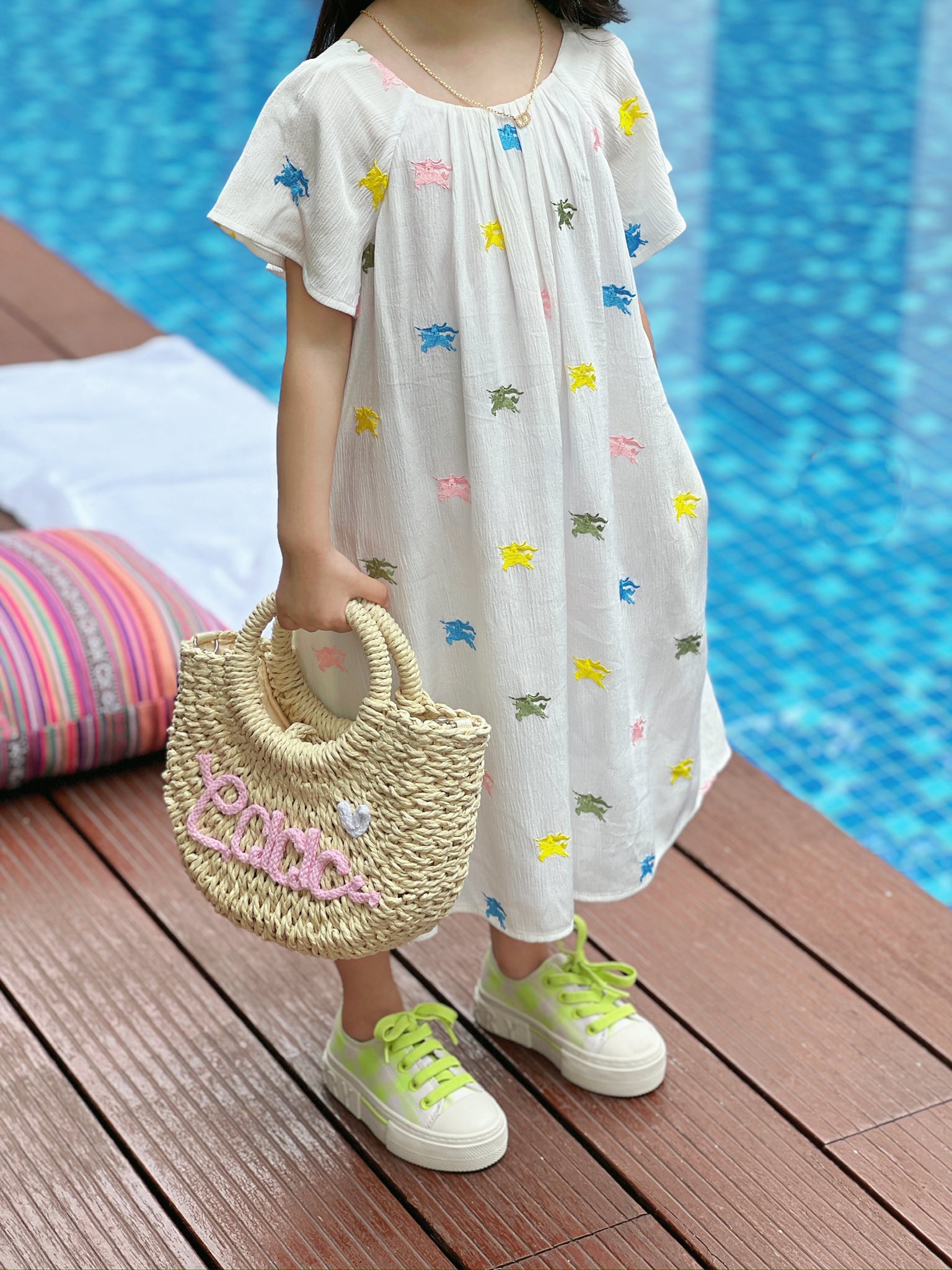 [TOP] BURBERRY BBR  Dress For Kids-White